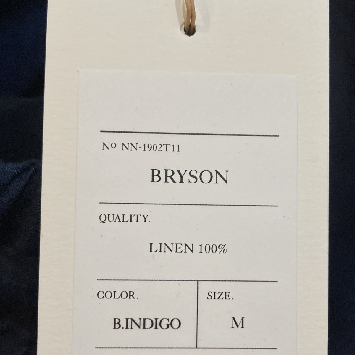 BRYSON ペインティングインディゴリネンオーバートラウザーリネンパンツNN-1902T11