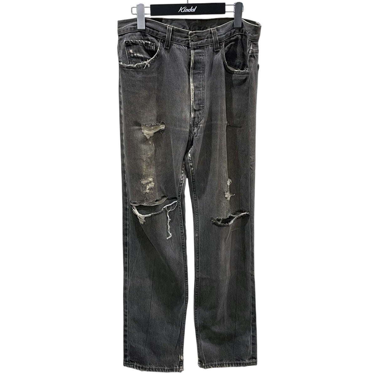 先染めブラックデニムパンツ 501 ボタン裏653 MADE IN USA 501-0658