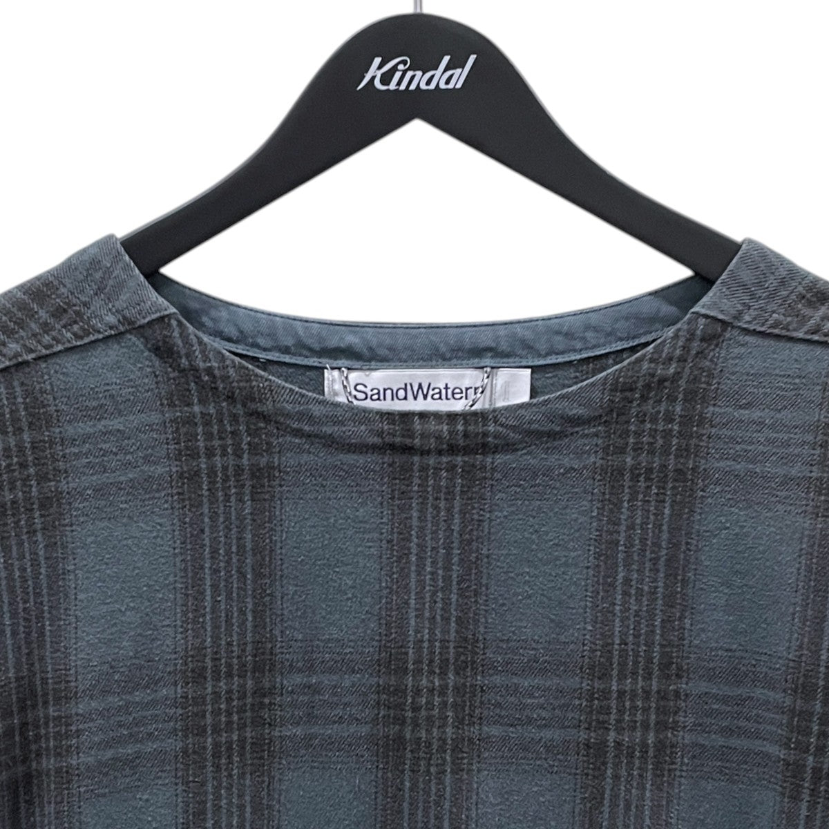SANDWATERR 25AW チェック柄2WAYプルオーバーシャツ RESEARCHED LONG PULLOVER リサーチド ロング プルオーバー SW-S0504 古着・中古-3枚目のアイテム画像