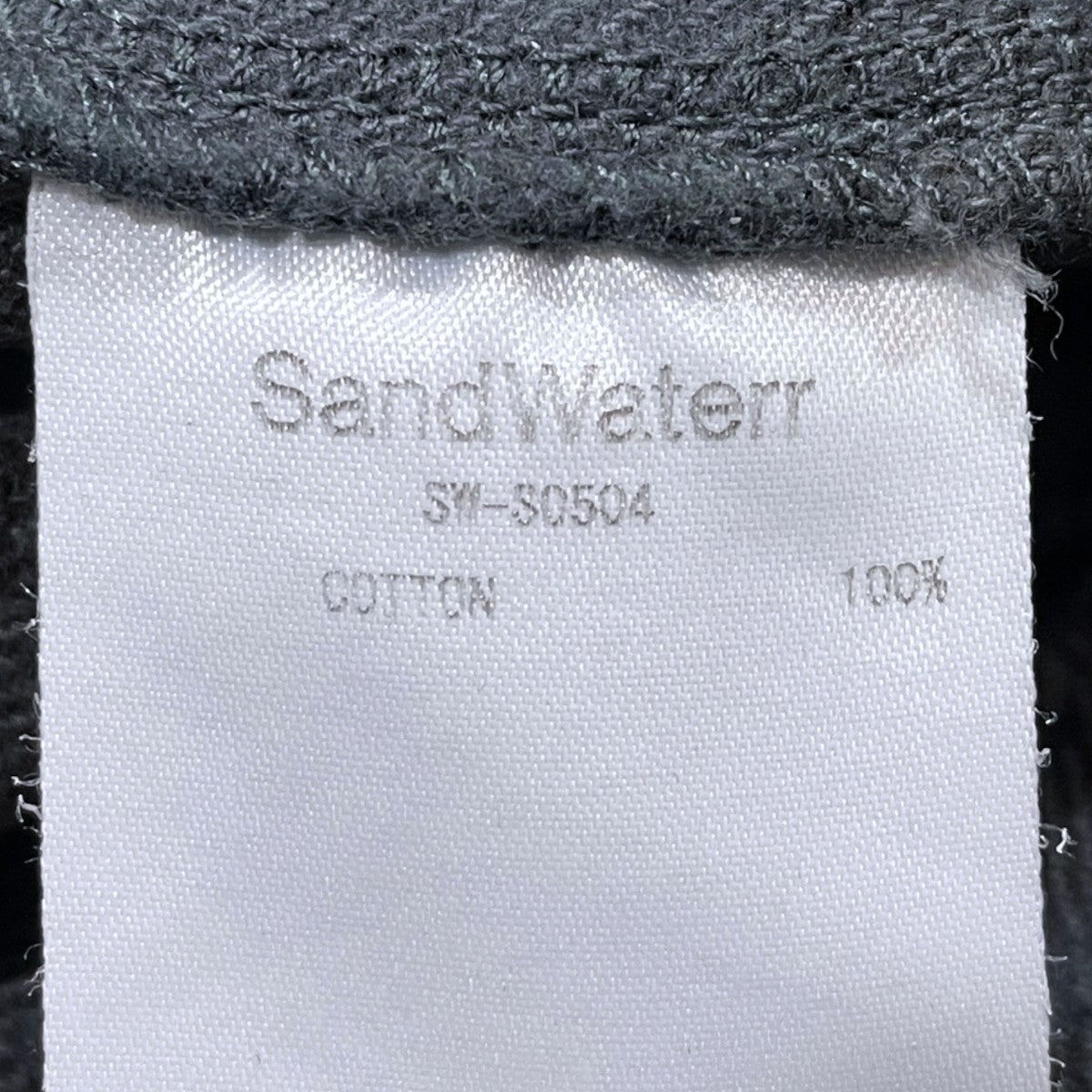 SANDWATERR 25AW チェック柄2WAYプルオーバーシャツ RESEARCHED LONG PULLOVER リサーチド ロング プルオーバー SW-S0504 古着・中古-9枚目のアイテム画像