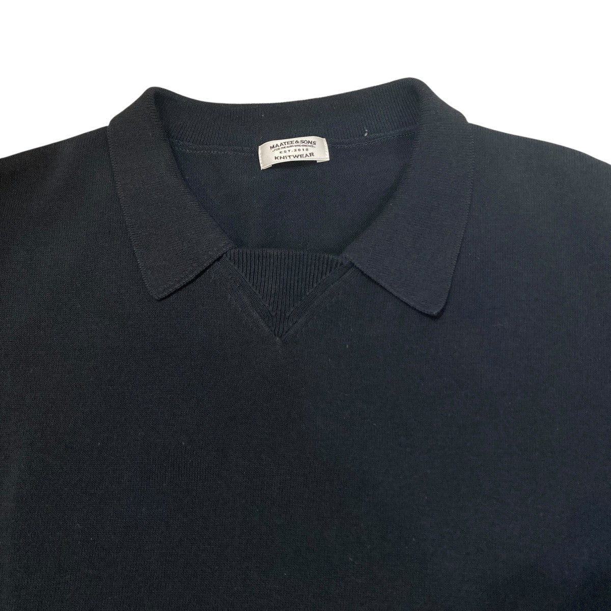 MAATEE＆SONS POLO SWEATER半袖ニットMT4103-0103 古着・中古-3枚目のアイテム画像