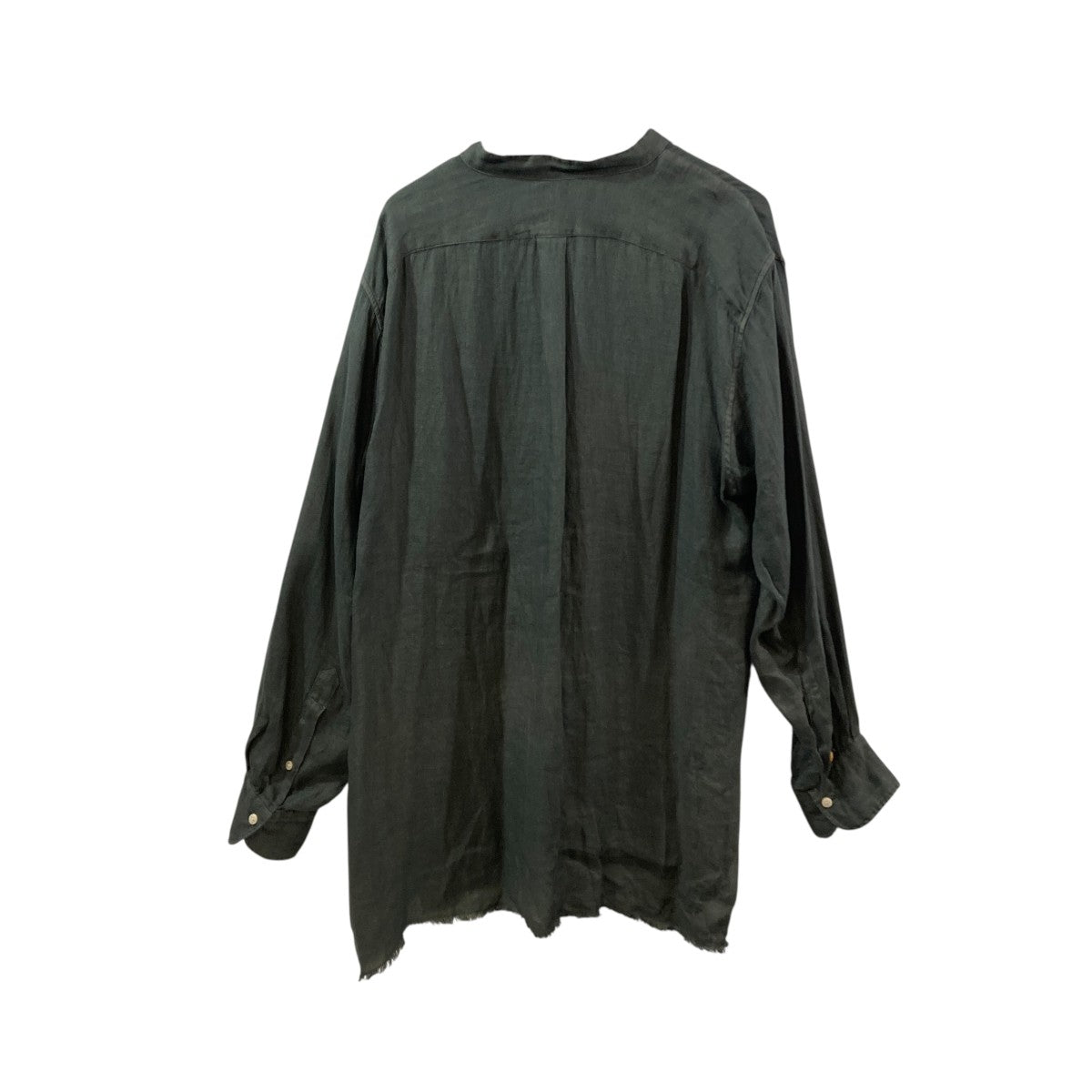 26SSフリンジSHIRTS ドゥルンの緯糸アムンゼンバンドカラーシャツMT6103-0610B
