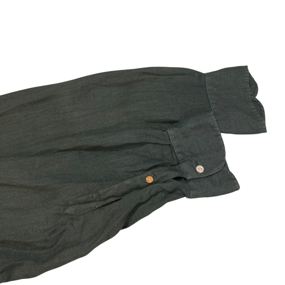 26SSフリンジSHIRTS ドゥルンの緯糸アムンゼンバンドカラーシャツMT6103-0610B