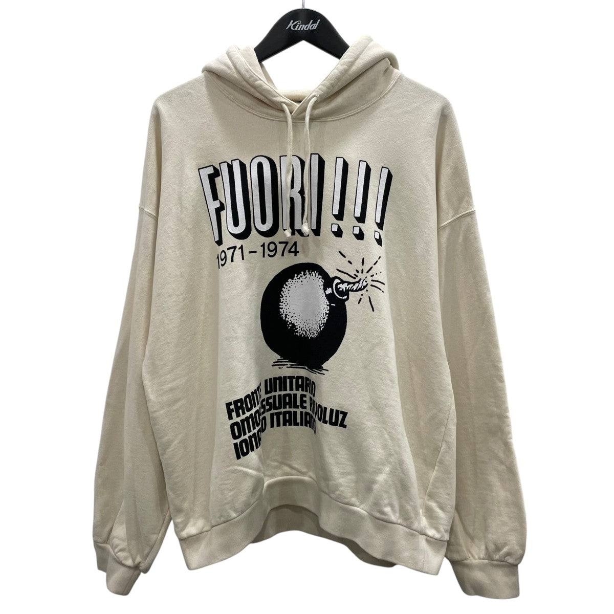 Fuori!!! Alessandro Michele Pullover Hoodieスウェットパーカー721427 XJFL7