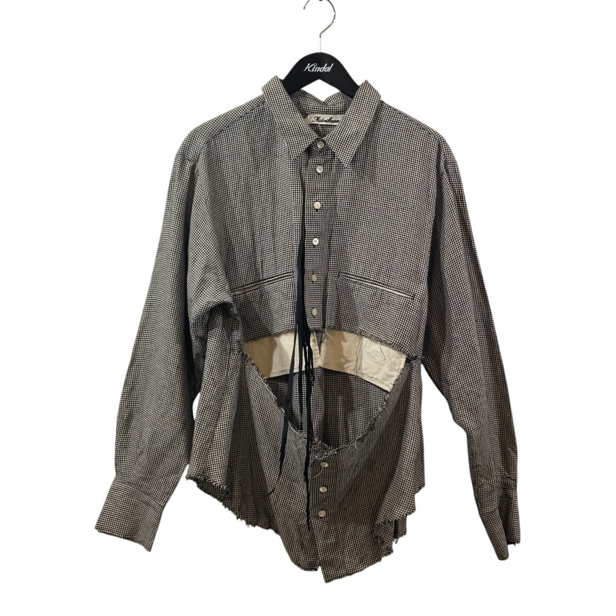千鳥格子長袖シャツMID24SS-HS01