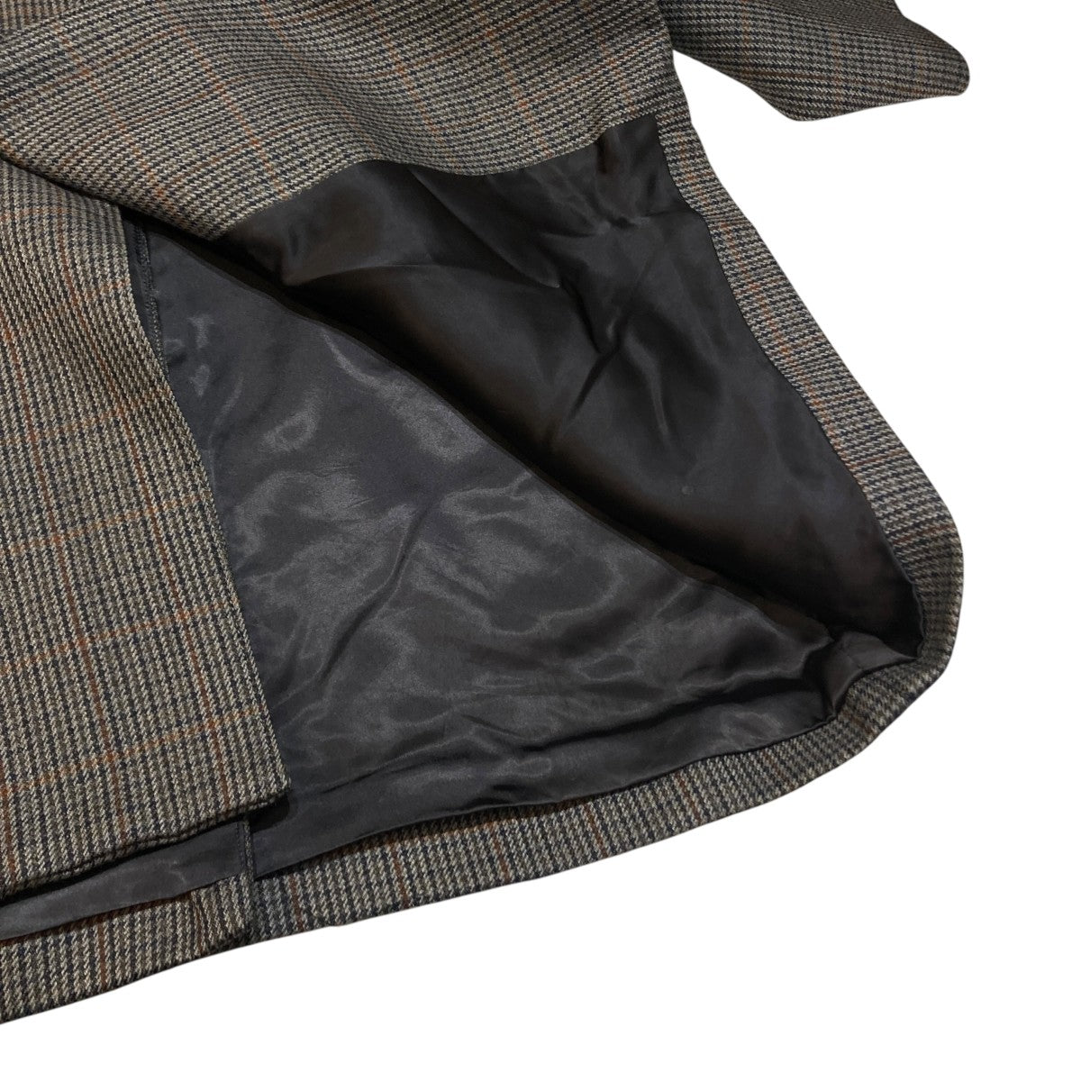 DOUBLE FACE CHECK LONG COATコートA8AC01BN