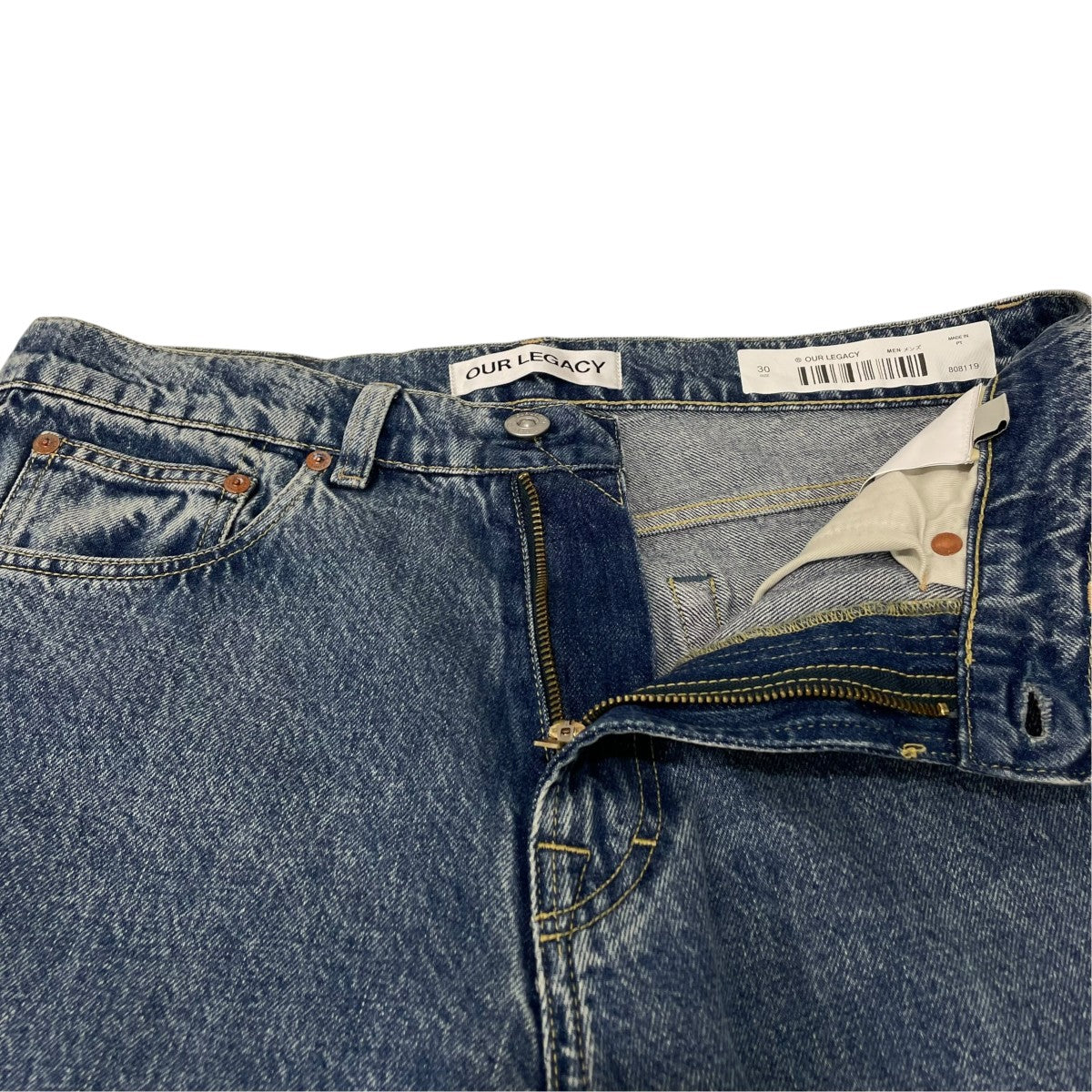 THIRD CUT Blue Tech Wash DenimデニムパンツM4225TBT
