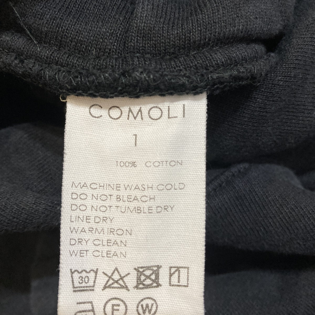 COMOLI コットン吊裏毛パーカーHOODIEX01-05001 古着・中古-6枚目のアイテム画像