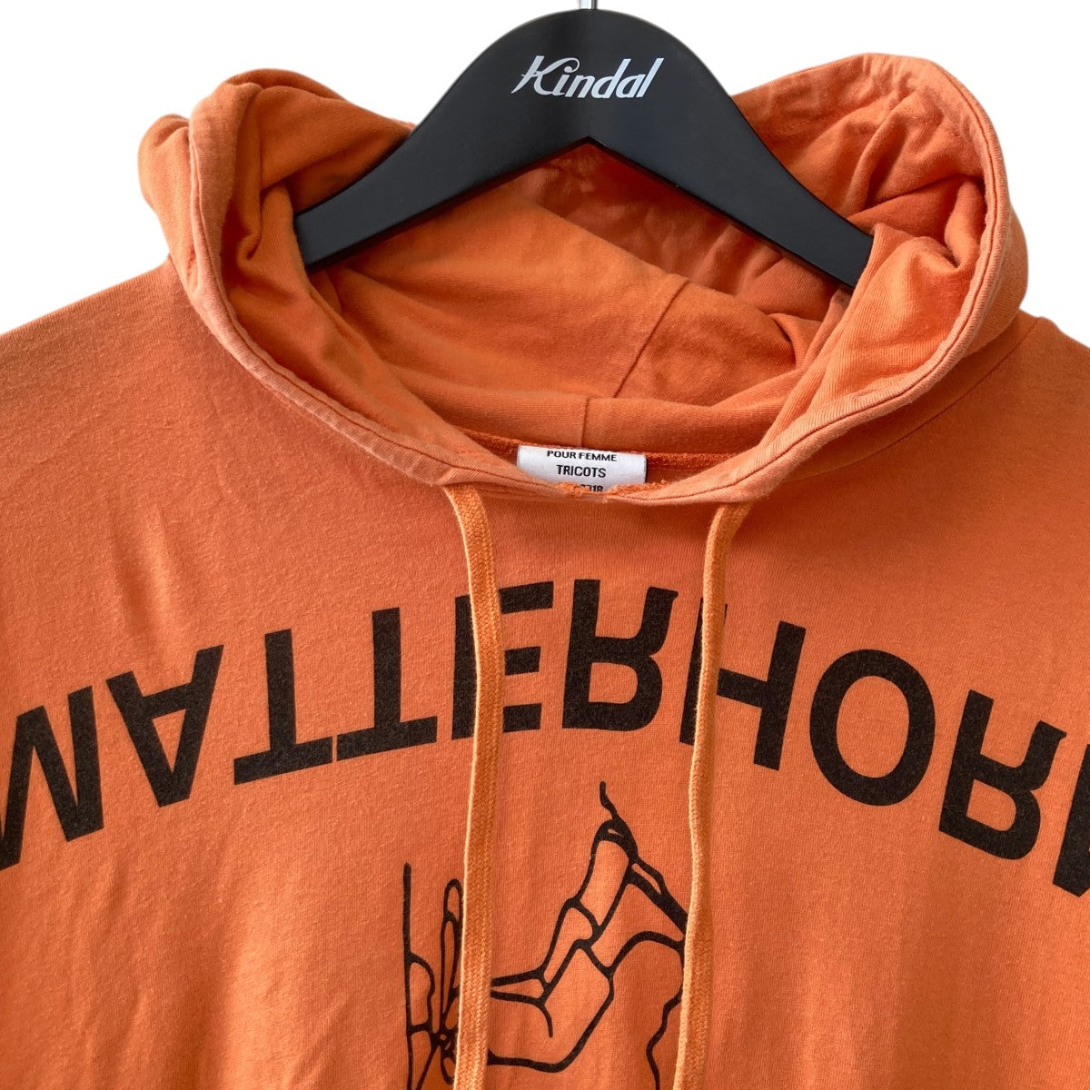 18SSLight Ruffle HoodieロゴフーデットカットソーWSS18TR11
