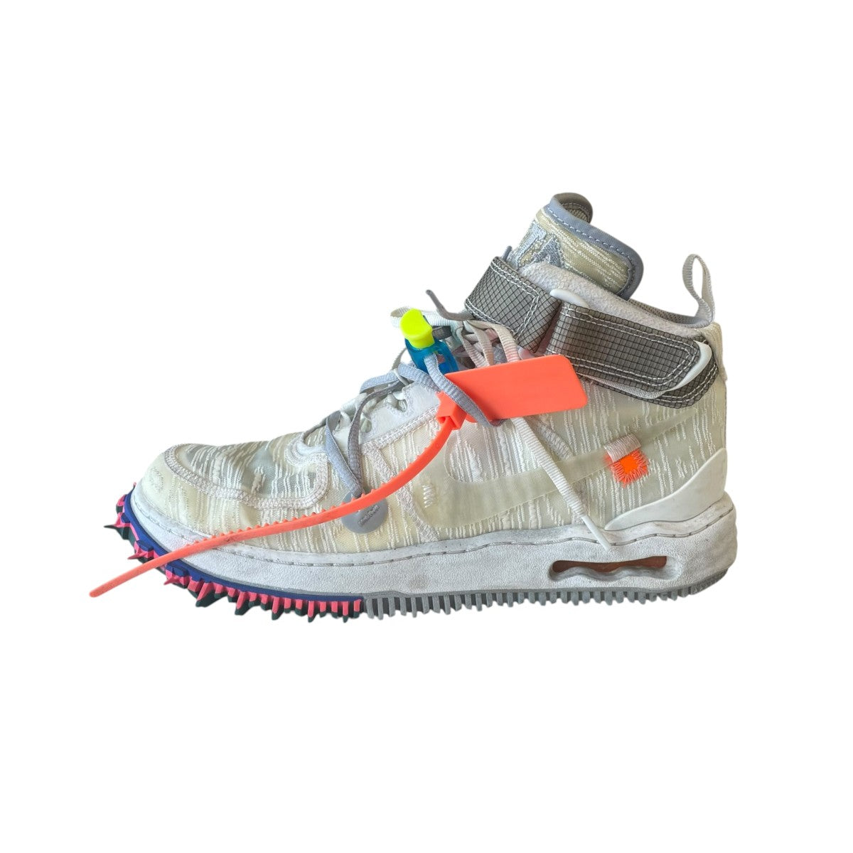 NIKE×OFFWHITE Air Force 1 MidハイカットスニーカーDO6290-100 古着・中古-2枚目のアイテム画像