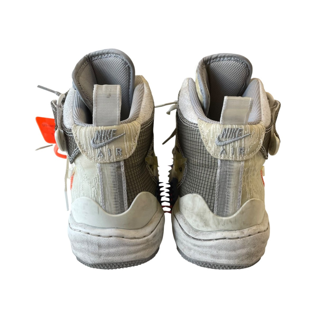 NIKE×OFFWHITE Air Force 1 MidハイカットスニーカーDO6290-100 古着・中古-4枚目のアイテム画像