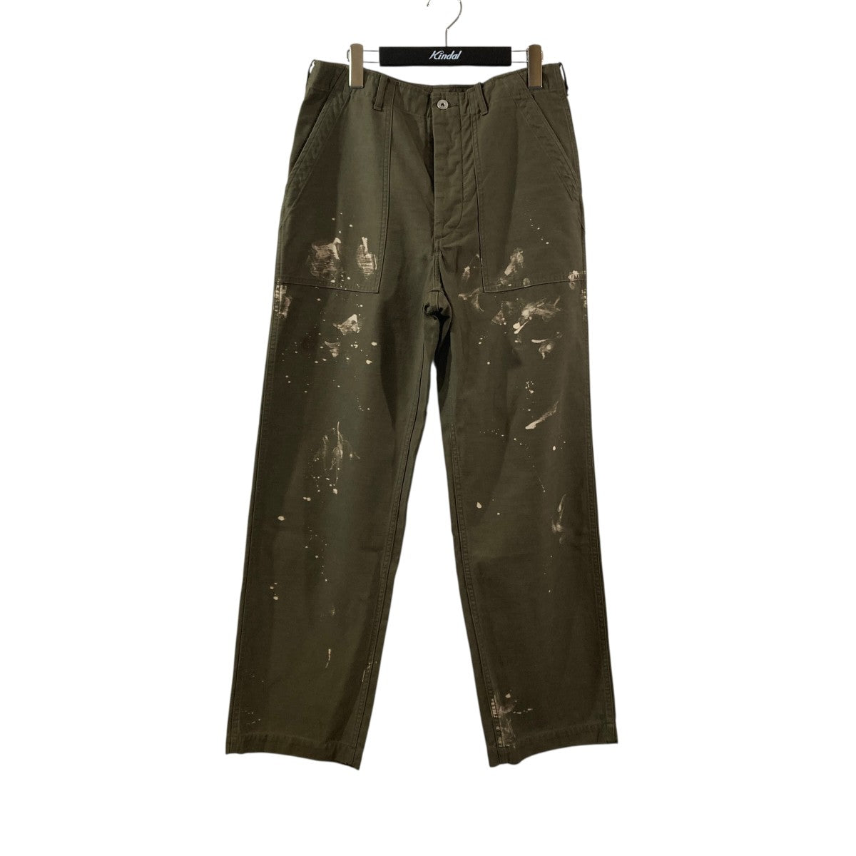 WASHED BAGGY SATIN BLEACHED BAKER PANTSペイントベイカーパンツA25AP01BP