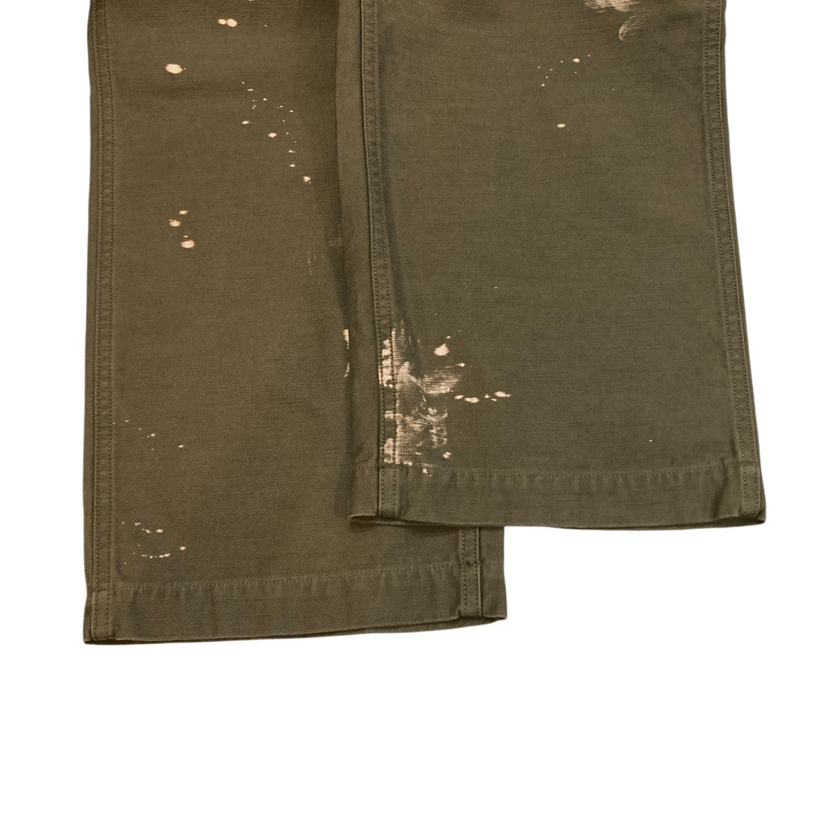 WASHED BAGGY SATIN BLEACHED BAKER PANTSペイントベイカーパンツA25AP01BP