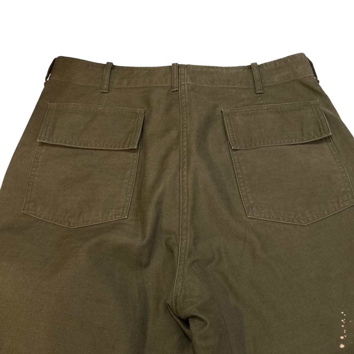 WASHED BAGGY SATIN BLEACHED BAKER PANTSペイントベイカーパンツA25AP01BP