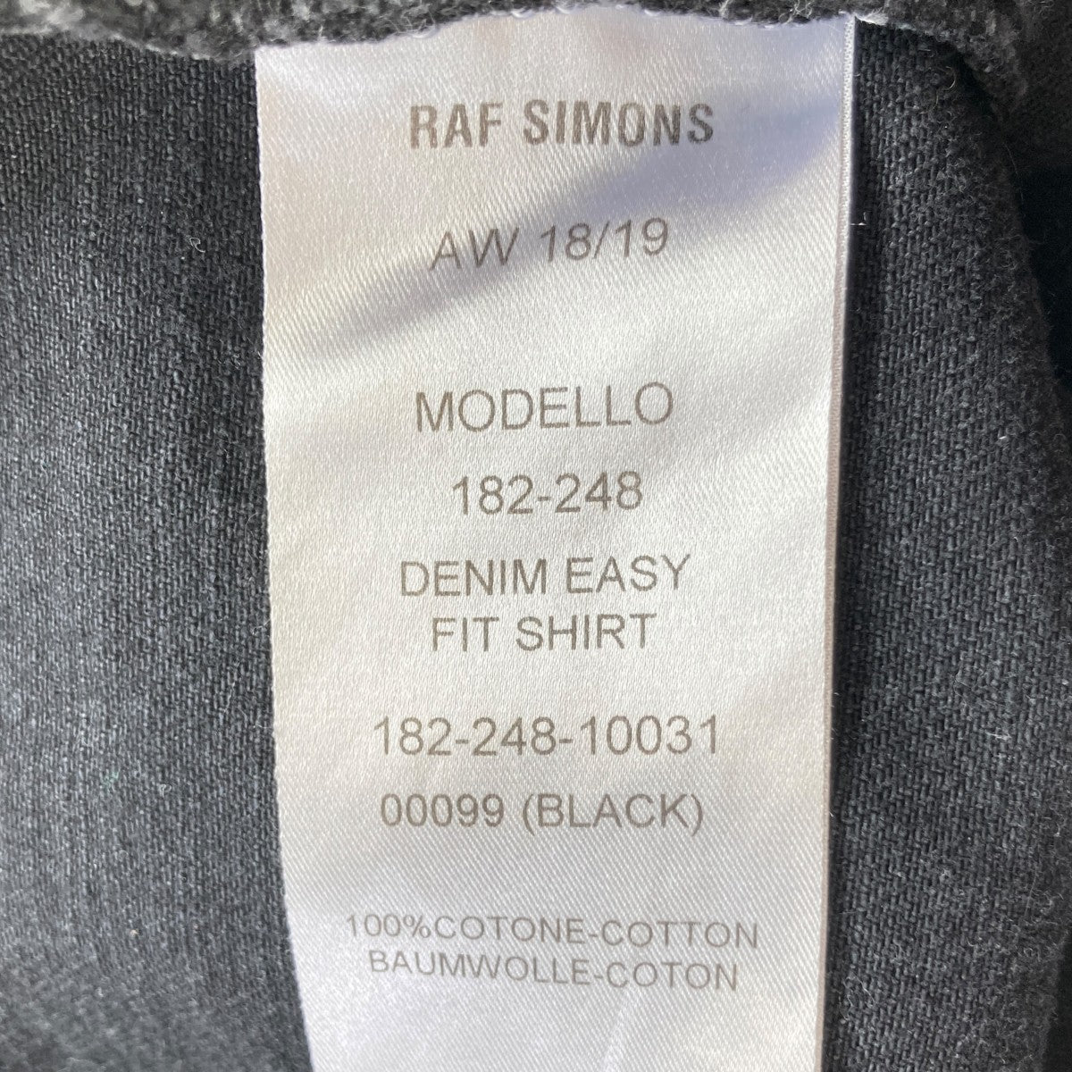 18AWDENIM EASY FIT SHIRTシャツジャケット182-248