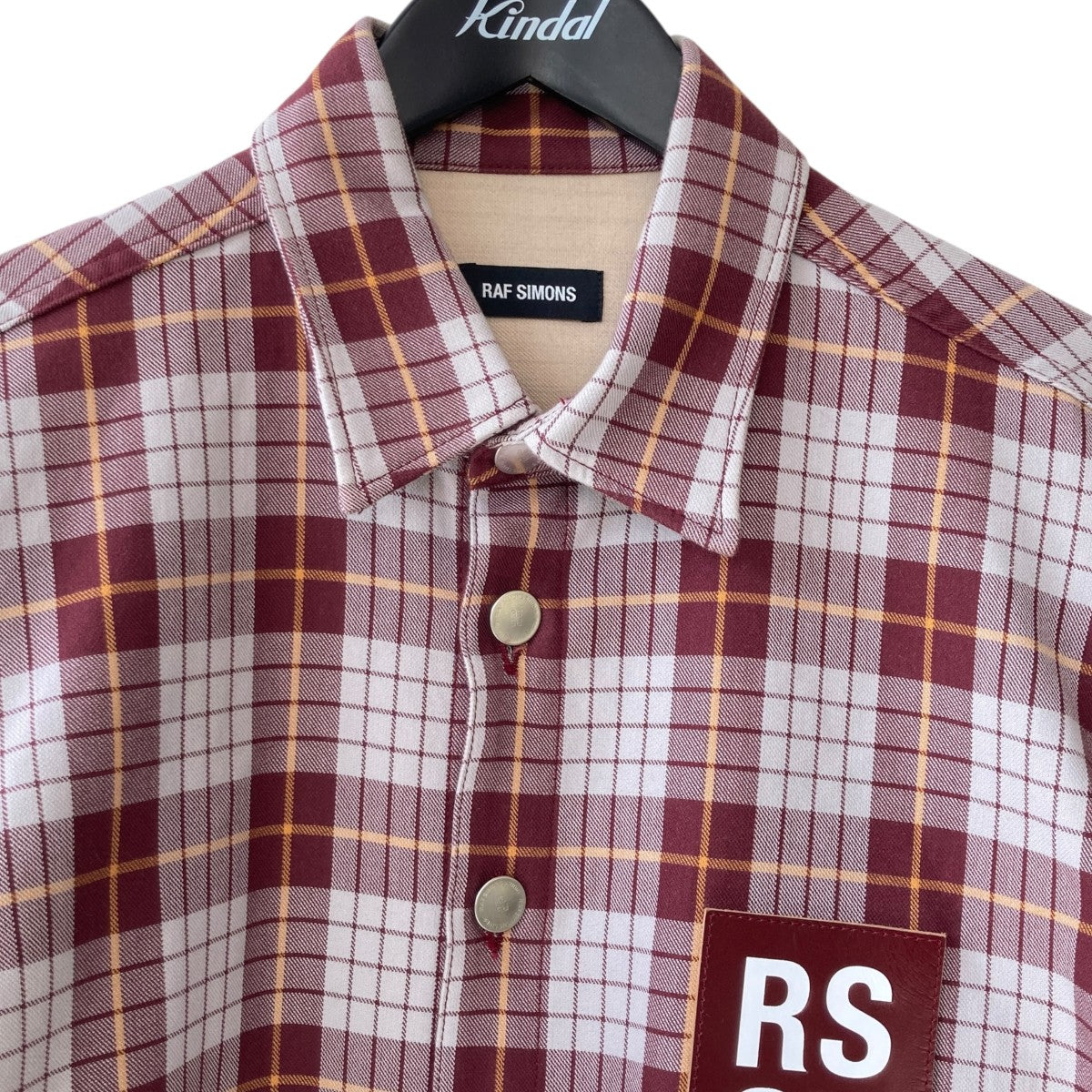 18SSCARRY OVER DENIM SHIRTチェックジャケット181-241