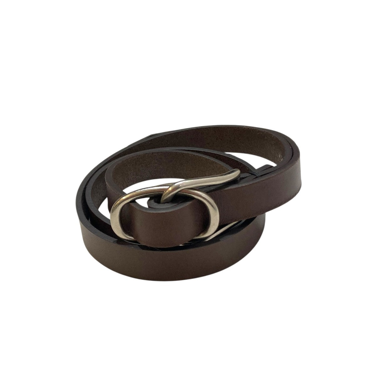 YOKE Double Buckle Leather BeltレザーベルトYK25FW01139A 古着・中古-1枚目のアイテム画像