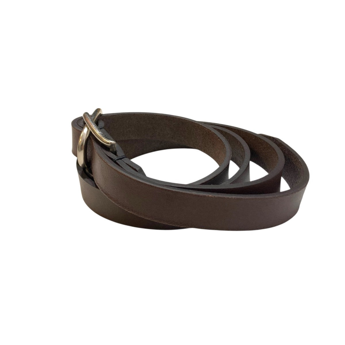 YOKE Double Buckle Leather BeltレザーベルトYK25FW01139A 古着・中古-2枚目のアイテム画像