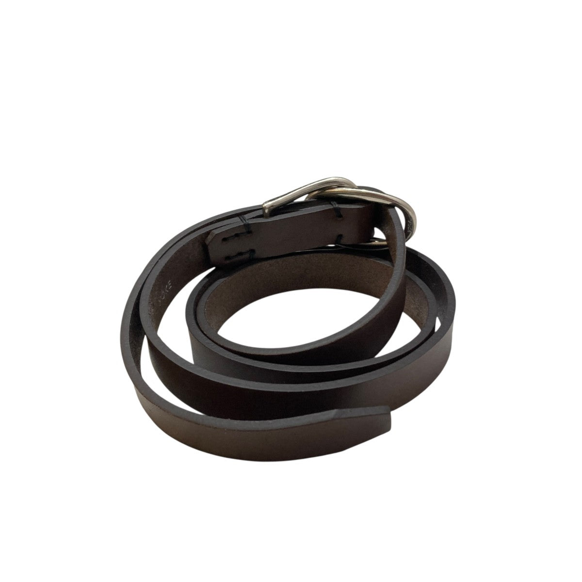 YOKE Double Buckle Leather BeltレザーベルトYK25FW01139A 古着・中古-3枚目のアイテム画像