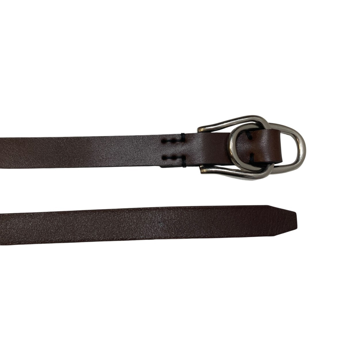 YOKE Double Buckle Leather BeltレザーベルトYK25FW01139A 古着・中古-5枚目のアイテム画像
