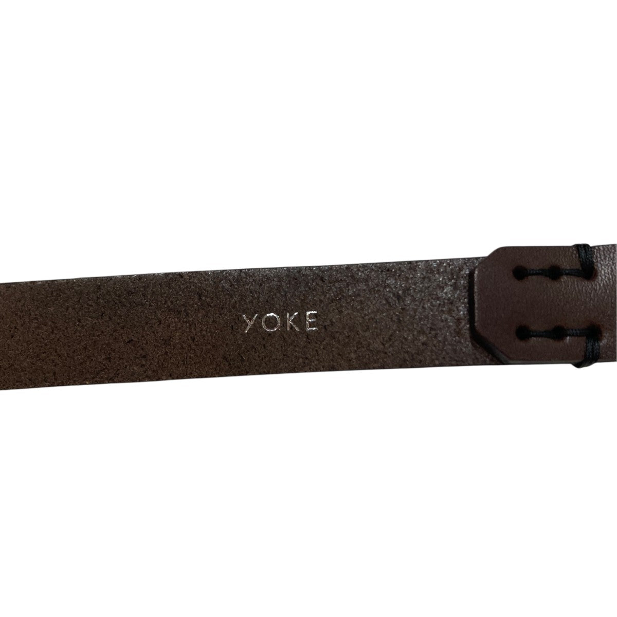YOKE Double Buckle Leather BeltレザーベルトYK25FW01139A 古着・中古-8枚目のアイテム画像