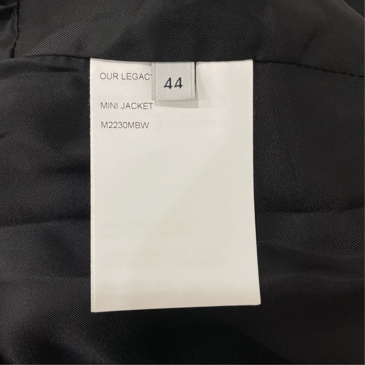OUR LEGACY ジップジャケットM2230MBW 古着・中古-6枚目のアイテム画像