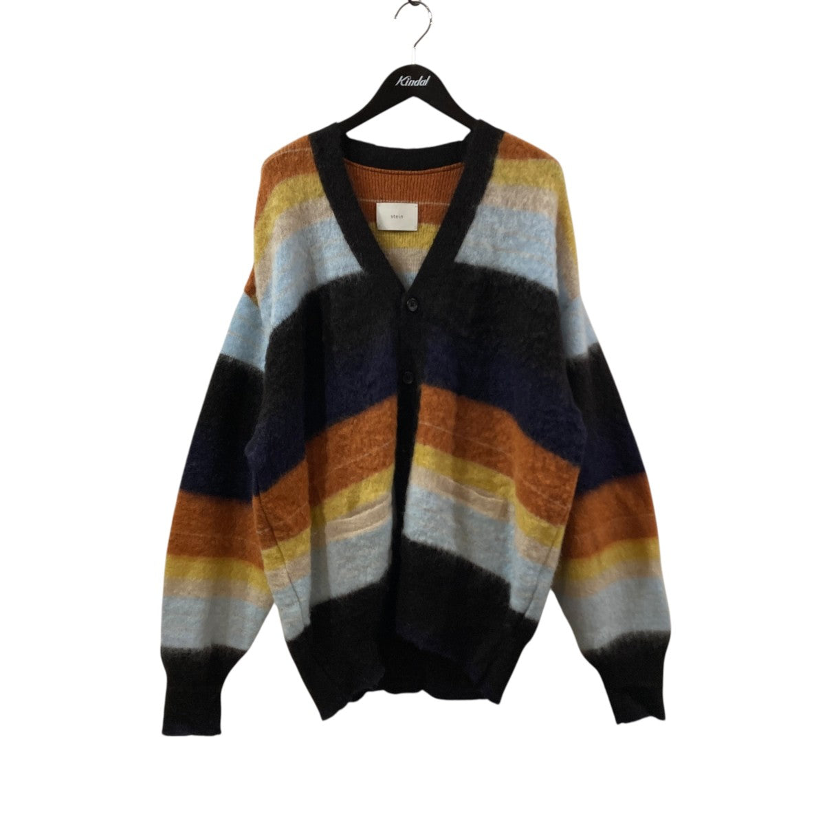 COLOR COMBINATION MOHAIR CARDIGAN薄手カーディガンST.534-2