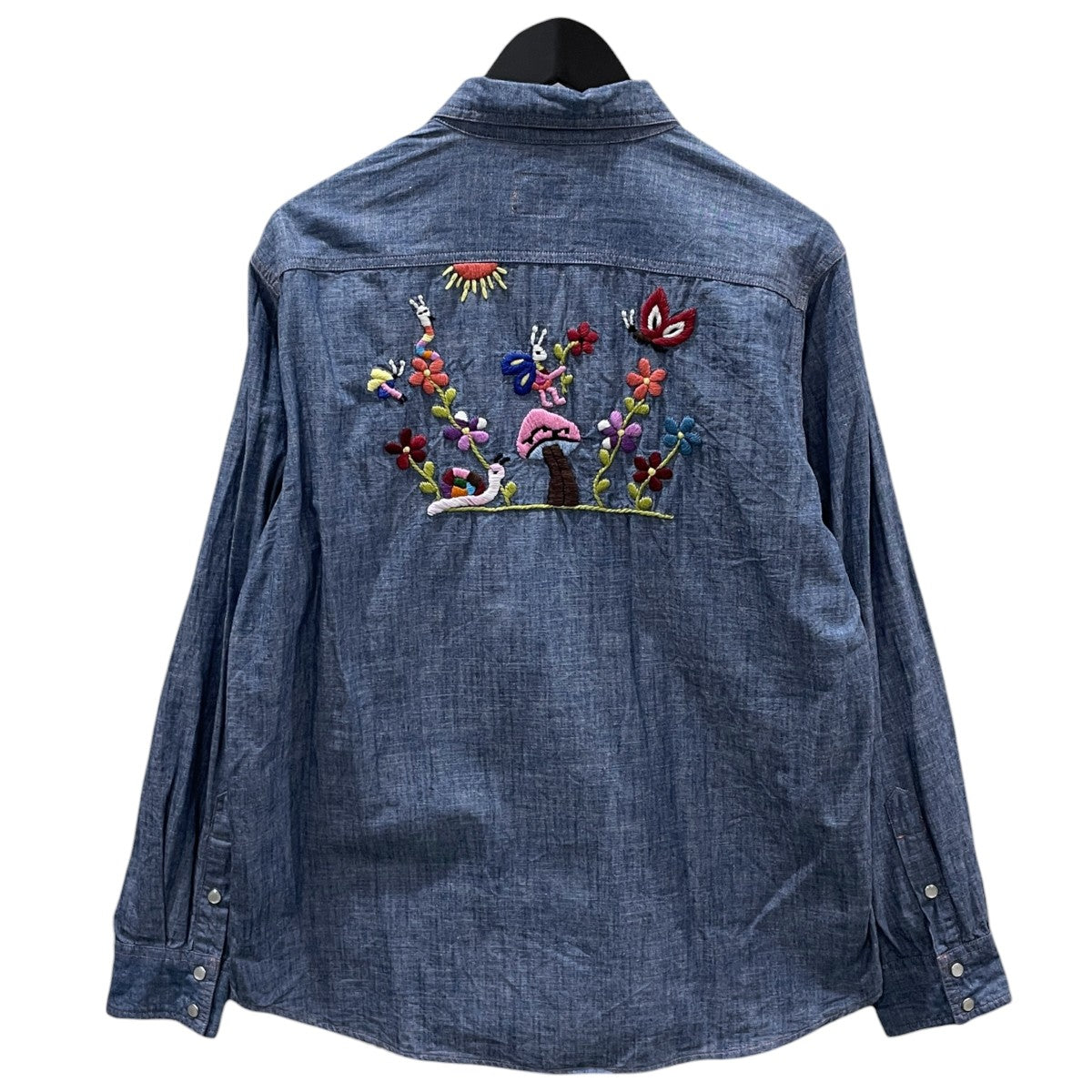 24SS 刺繍ウエスタンシャツ Western Shirt - Cotton Chambray India Emb． ウエスタンシャツ コットンシャンブレー インディア エンブロイダリー OT213