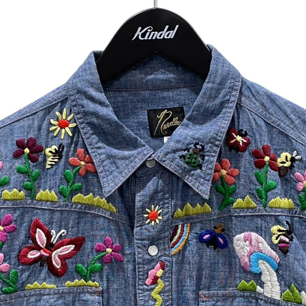 24SS 刺繍ウエスタンシャツ Western Shirt - Cotton Chambray India Emb． ウエスタンシャツ コットンシャンブレー インディア エンブロイダリー OT213
