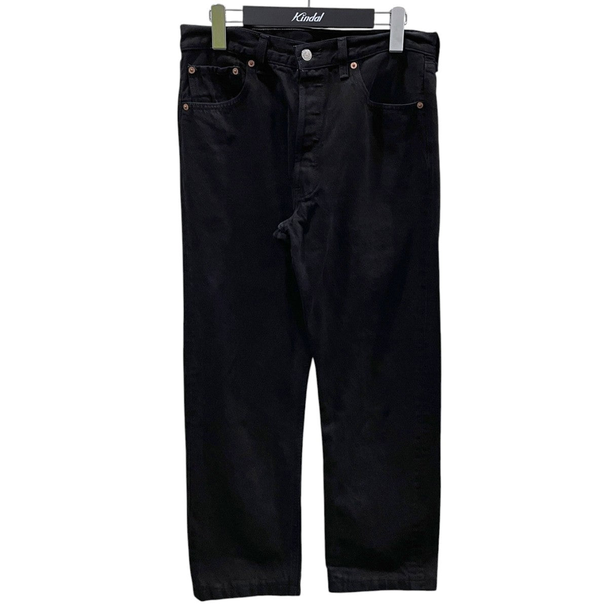 90s 後染めブラックデニムパンツ 501 MADE IN USA ボタン裏653 501-0660