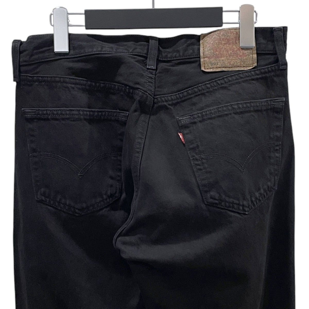 90s 後染めブラックデニムパンツ 501 MADE IN USA ボタン裏653 501-0660
