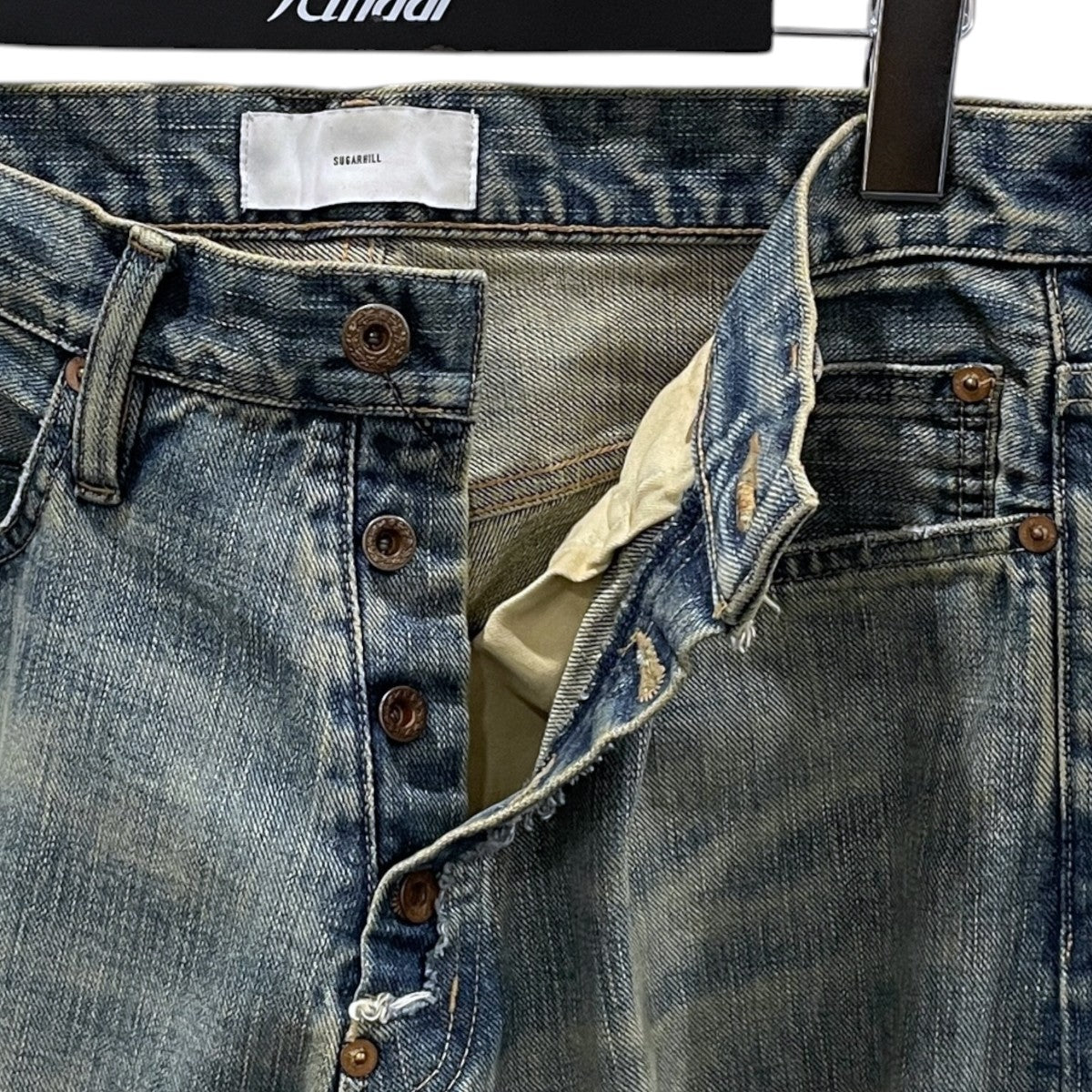 25SS 加工デニムパンツ DAMAGED MODERN DENIM PANTS WIDE CUT ダメージモダンデニムパンツ ワイドカット 25880409