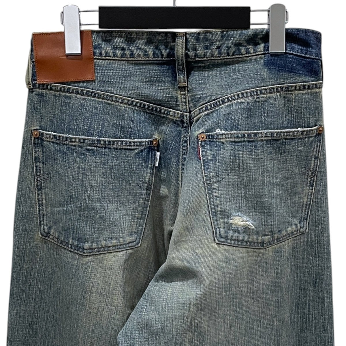 25SS 加工デニムパンツ DAMAGED MODERN DENIM PANTS WIDE CUT ダメージモダンデニムパンツ ワイドカット 25880409