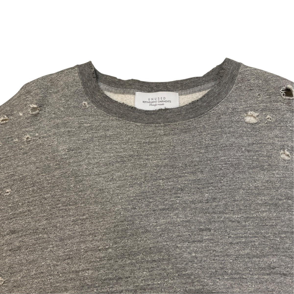 Damaged crewneck sweatshirtスウェットUS2268
