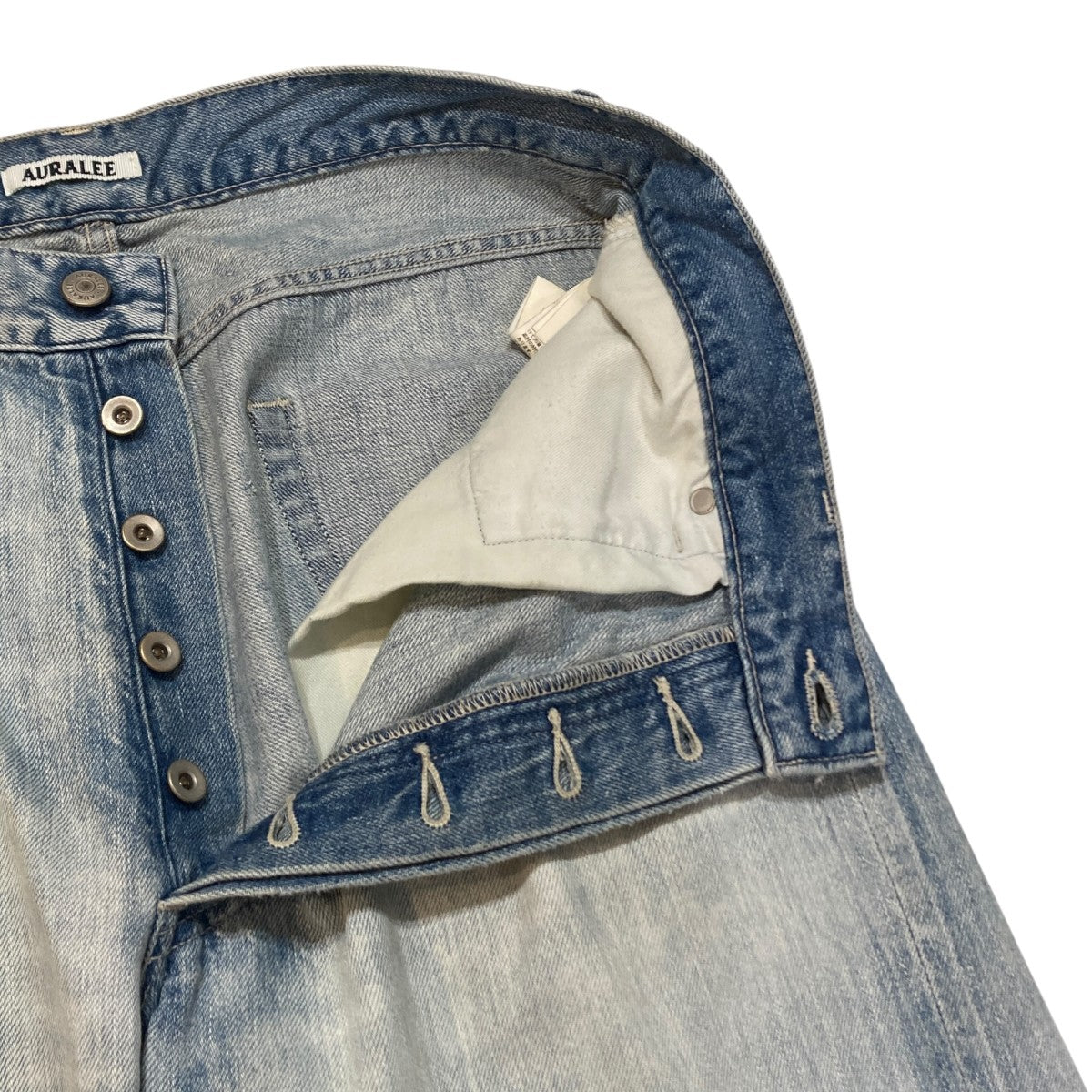 FADED SELVEDGE LIGHT DENIM WIDE PANTSワイドデニムパンツA26SP03DE