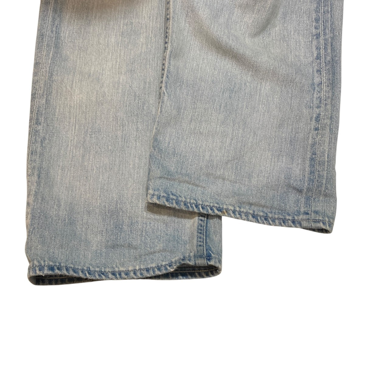 FADED SELVEDGE LIGHT DENIM WIDE PANTSワイドデニムパンツA26SP03DE