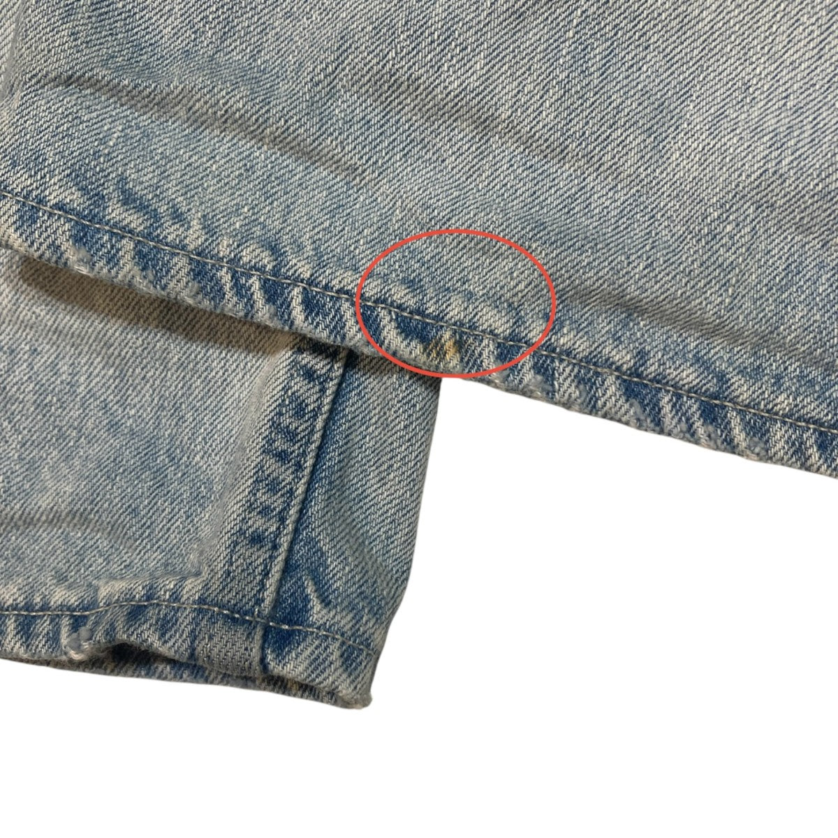 FADED SELVEDGE LIGHT DENIM WIDE PANTSワイドデニムパンツA26SP03DE