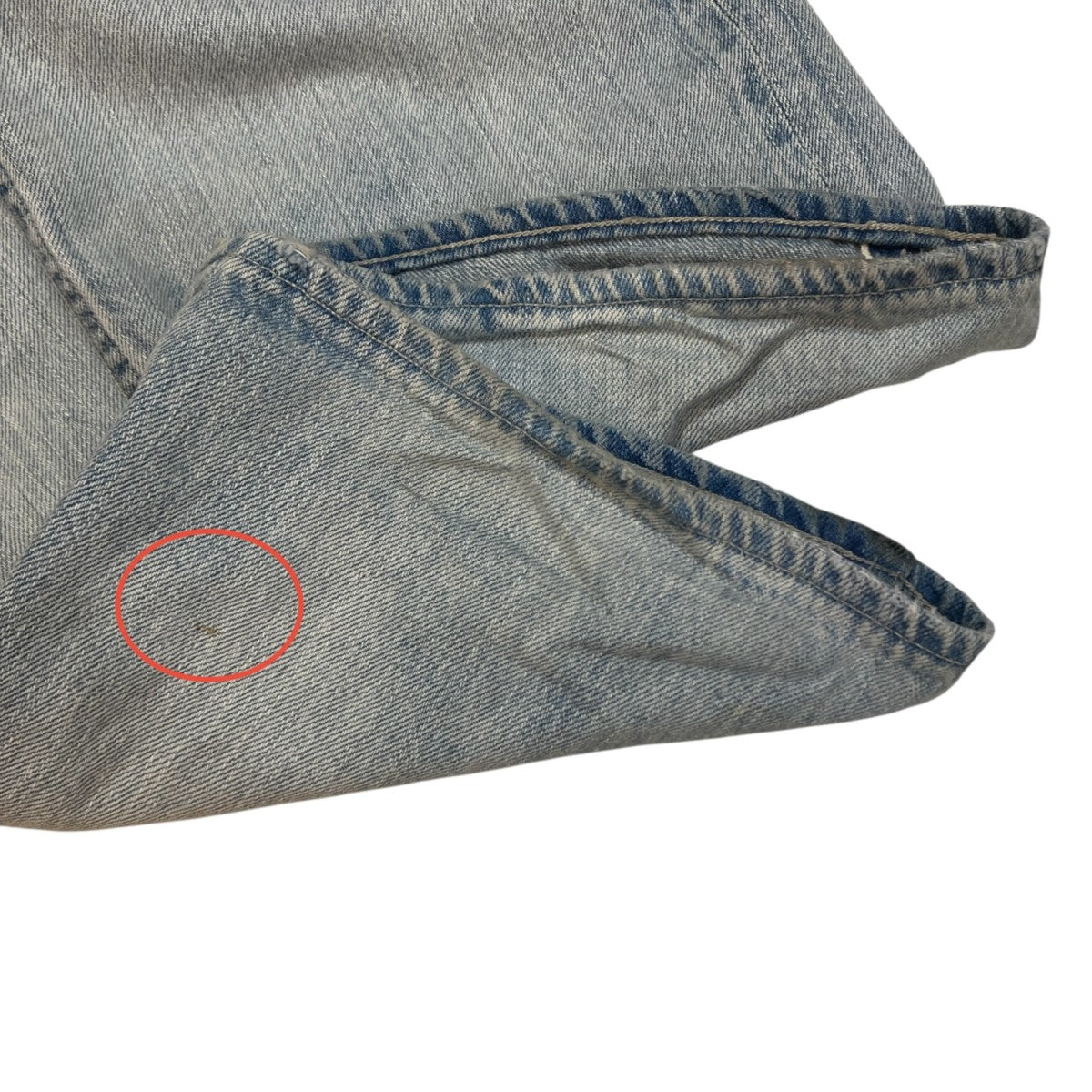 FADED SELVEDGE LIGHT DENIM WIDE PANTSワイドデニムパンツA26SP03DE