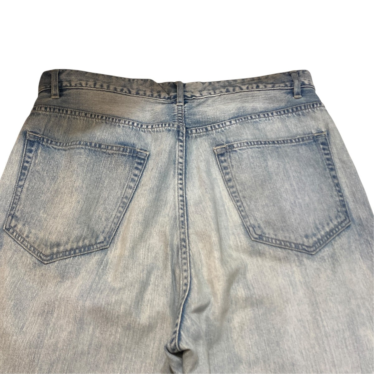 FADED SELVEDGE LIGHT DENIM WIDE PANTSワイドデニムパンツA26SP03DE