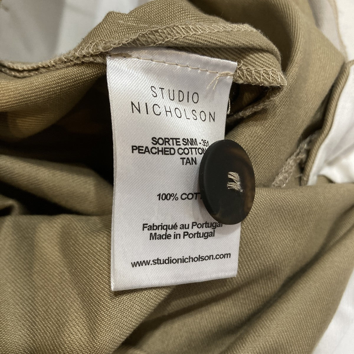 SORTE PEACHED COTTON TWILL PANTSワイドパンツSNM-351