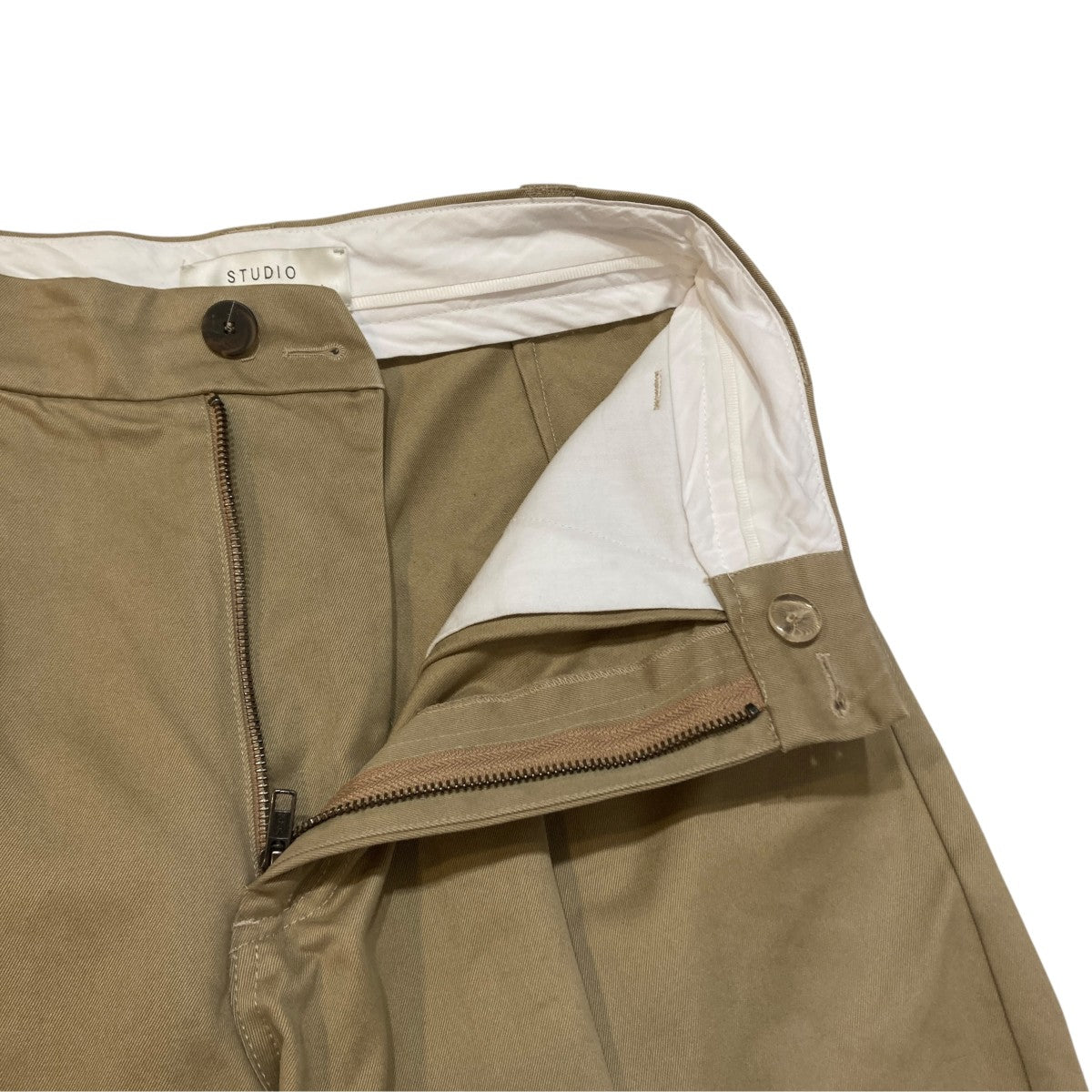 SORTE PEACHED COTTON TWILL PANTSワイドパンツSNM-351