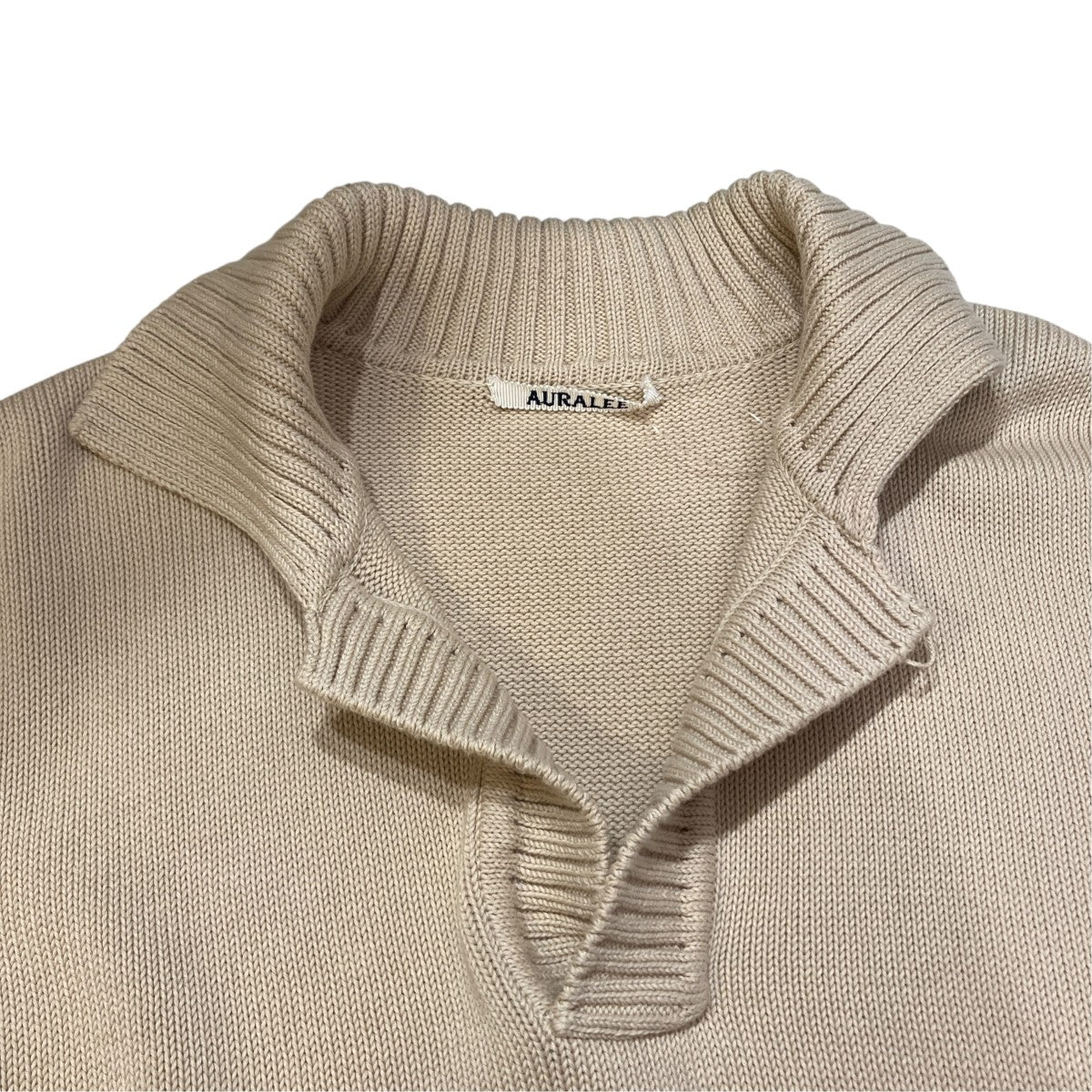 COTTON CORD PLATING KNIT SKIPPERスキッパーニットA22SP01CP