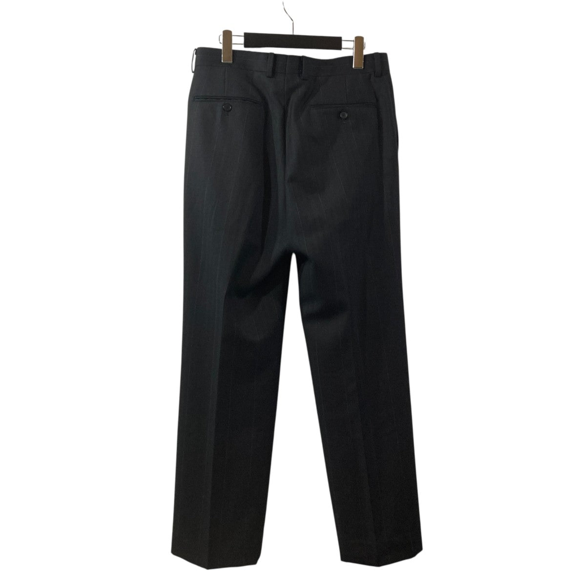 26SSBLUEFACED WOOL TWO-TUCK SLACKSストライプスラックスA26SP02BA