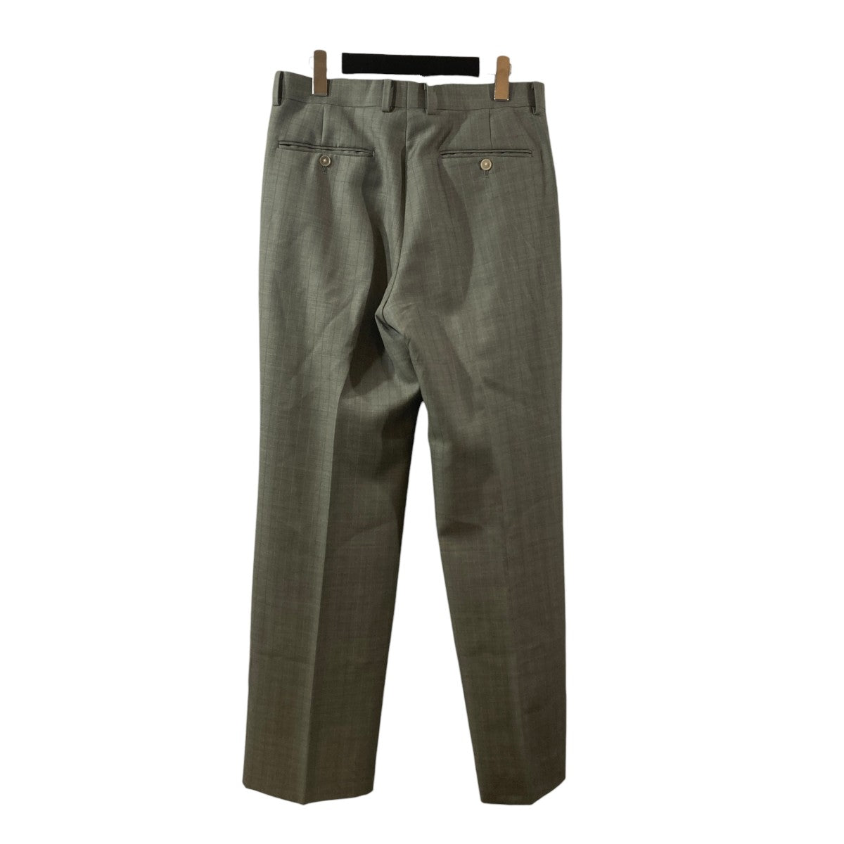 26SSBLUEFACED WOOL TWO-TUCK SLACKSストライプスラックスA26SP02BA