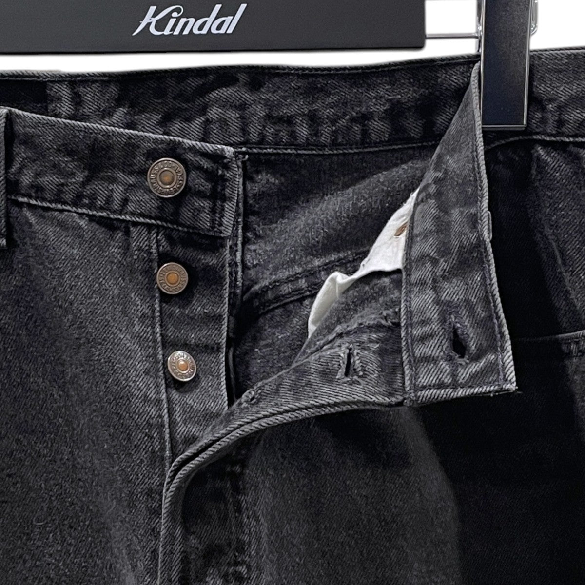 後染めブラックデニムパンツ 501 MADE IN USA ボタン裏544 501-0660