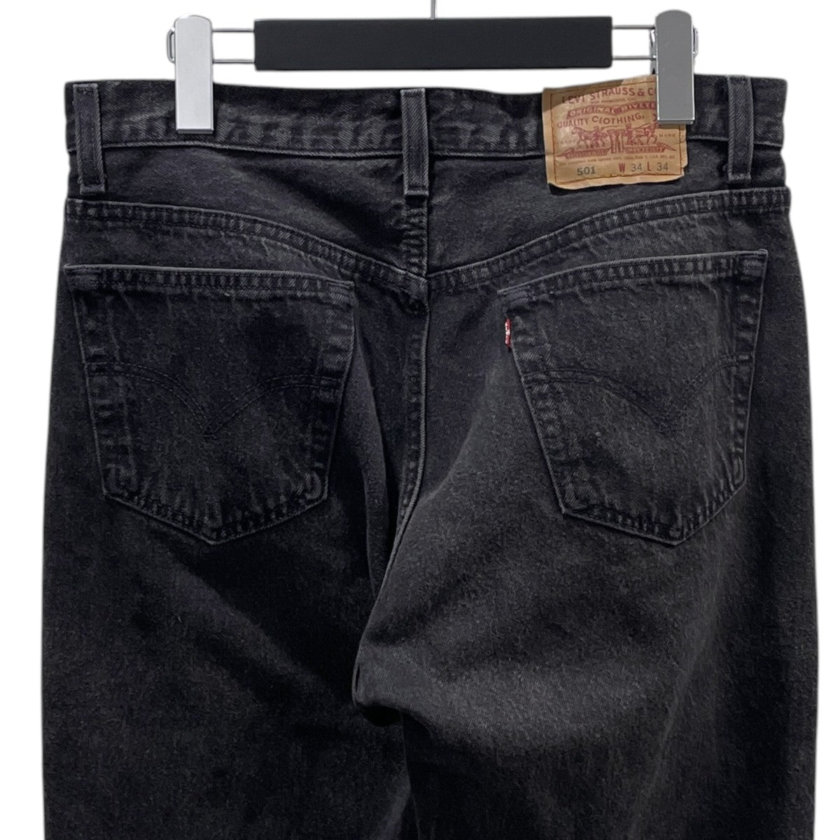 後染めブラックデニムパンツ 501 MADE IN USA ボタン裏544 501-0660
