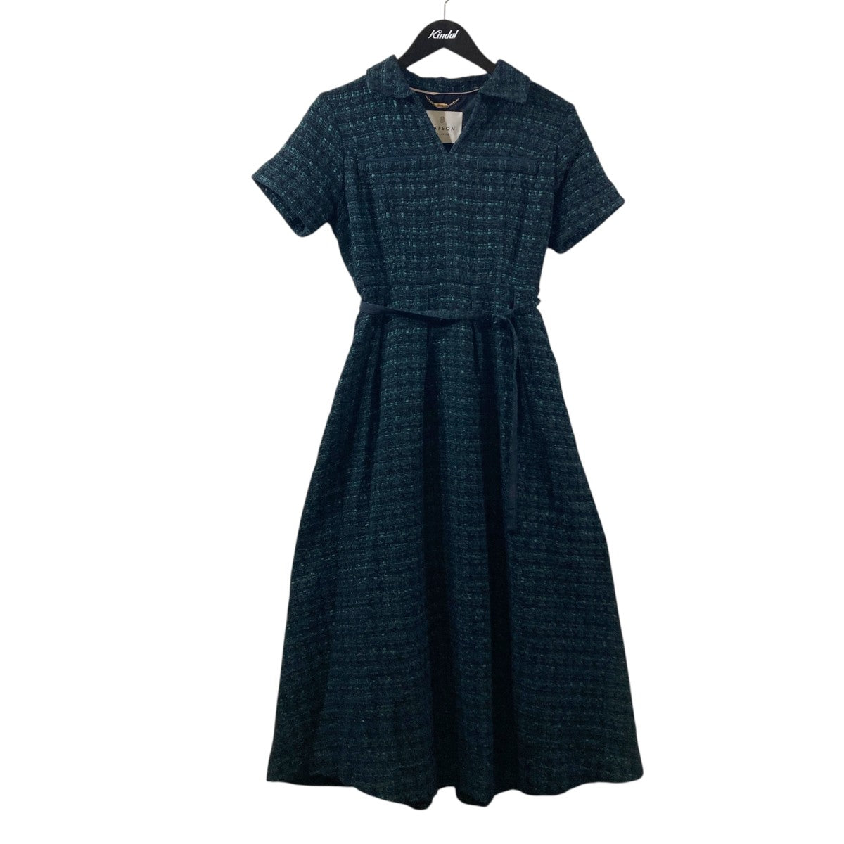 Tweed Belted Dress半袖ワンピース1253305046