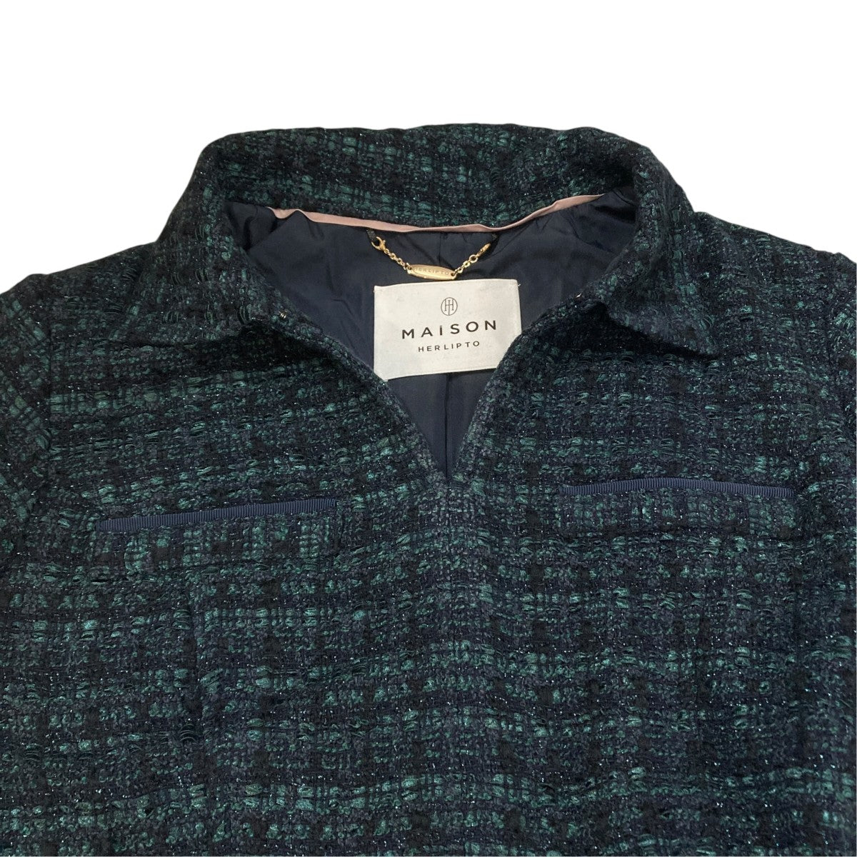 Tweed Belted Dress半袖ワンピース1253305046