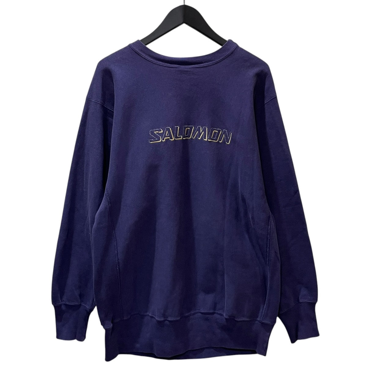 90s スウェットトレーナー REVERSE WEAVE CREWNECK SWEATSHIRT リバースウィーブクルーネックスウェットシャツ SALOMON SKIING MAGAZINE 企業ロゴ