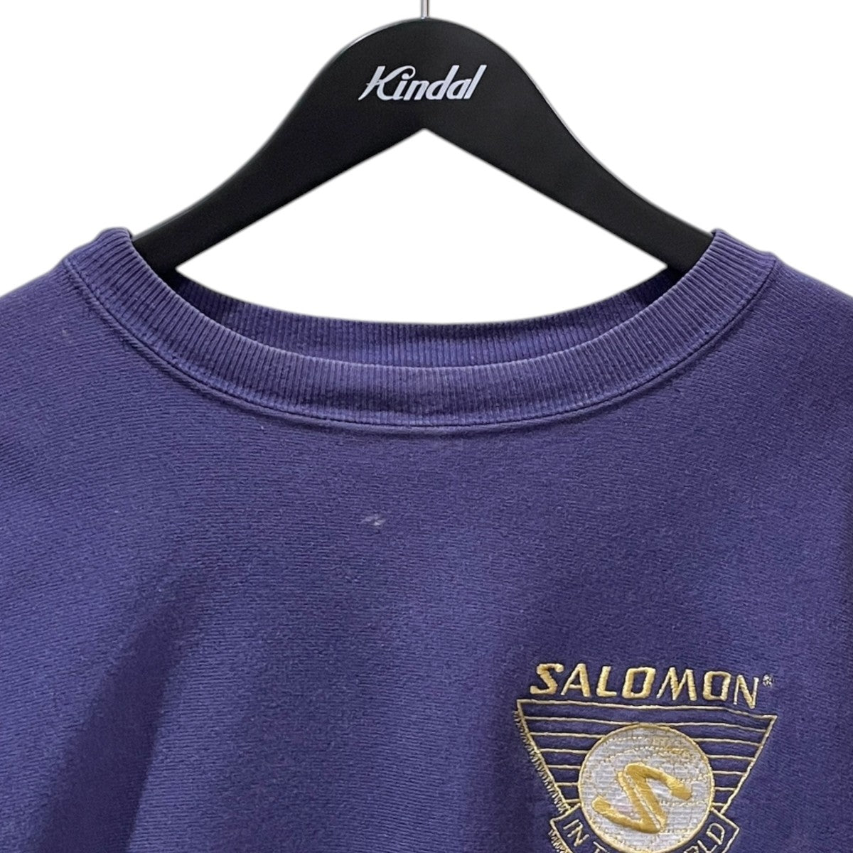 90s スウェットトレーナー REVERSE WEAVE CREWNECK SWEATSHIRT リバースウィーブクルーネックスウェットシャツ SALOMON SKIING MAGAZINE 企業ロゴ